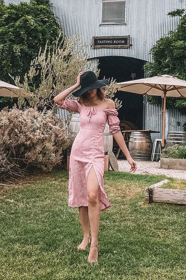 Valeria Dress (Berry)